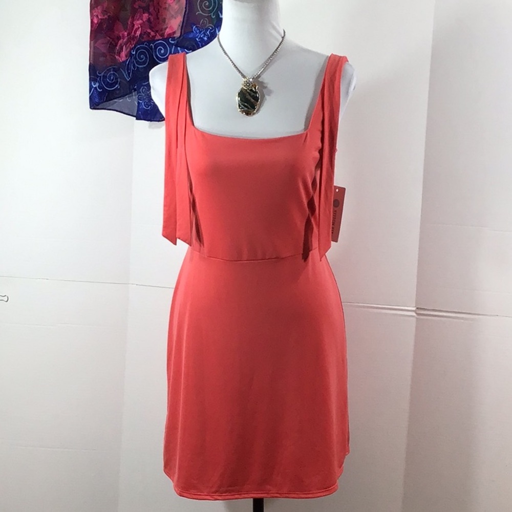 Stitch Fix Socialite coral Maggy ponte knit dress S NWT